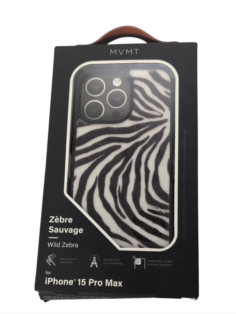 MVMT Fuzzy Zebra Print iPhone 15 Pro Max Phone Case